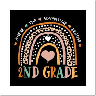 Leopard Rainbow 2nd Grade Where The Adventure Begins Posters and Art